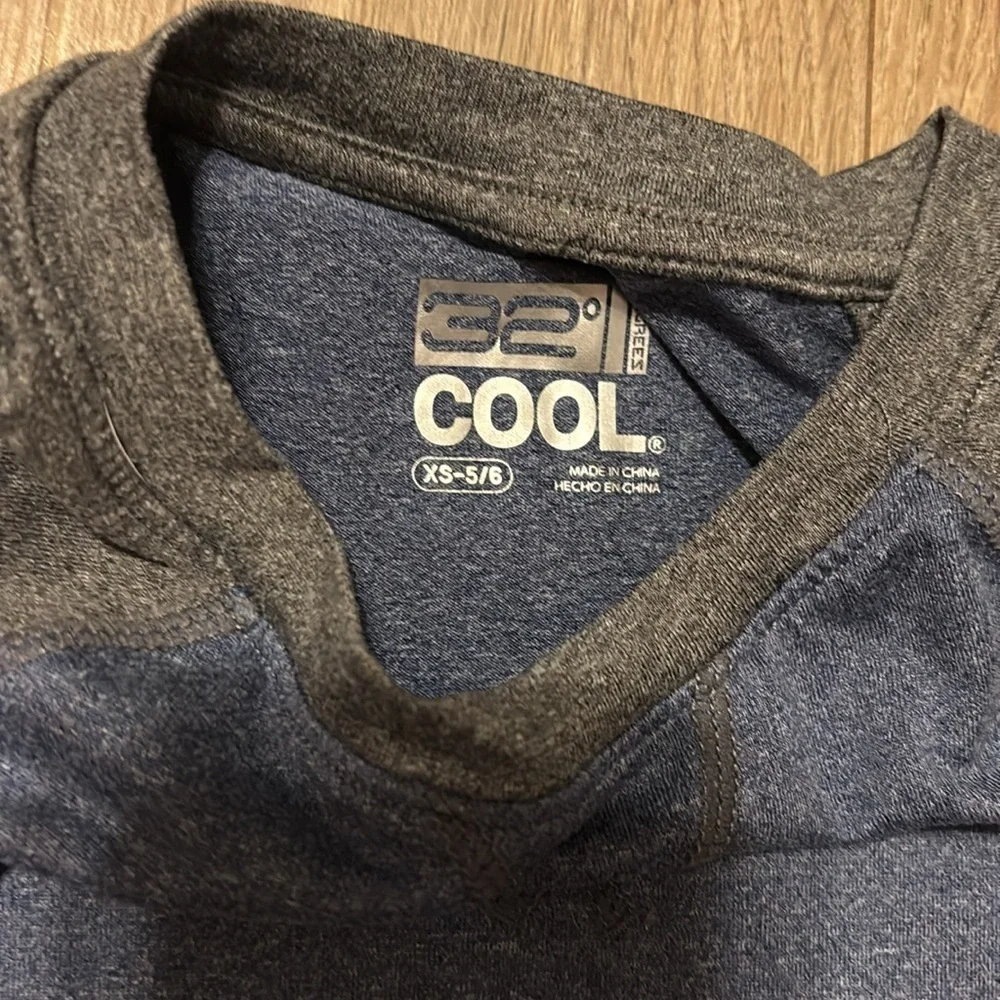 Blue and Gray Raglan T-Shirt and Shorts Set
